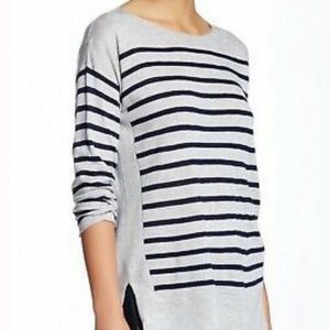 Fate > Striped Gray Long Sleeve Top